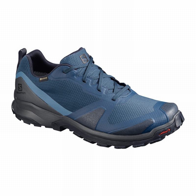 Chaussures De Randonnée Salomon Homme Bleu Marine / Noir - Salomon XA COLLIDER GTX - France (8425-YM